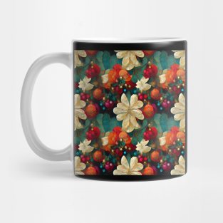 dreamy floral christmas Mug